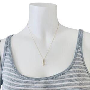 14k Necklace with a 10k Yellow Gold Diamond Pendant